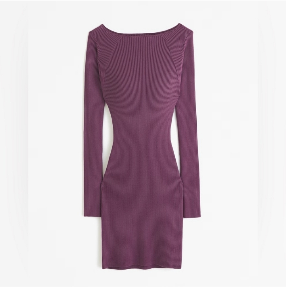 Abercrombie Purple Ribbed Dress
